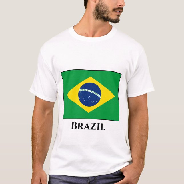 T-shirt Drapeau Brésil (Brésil) (Devant)