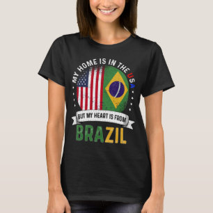T-shirt Drapeau brésilien américain Roches brésiliennes