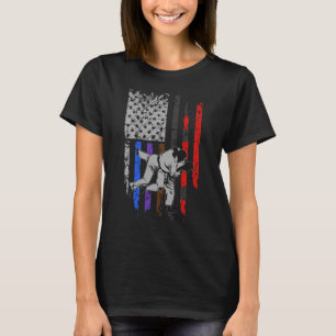 T-shirt Drapeau brésilien Jiu Jitsu Classement Étoiles et 
