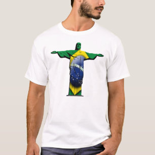 T-shirt Drapeau brésilien le Christ le rédempteur