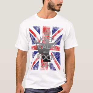 T-shirt Drapeau britannique UK Cool en détresse Garder son