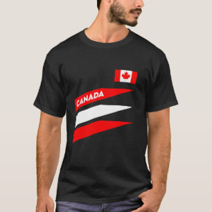 T-shirt Drapeau Cadeau Canada Varsity Canadien Toronto Rét