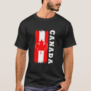 T-shirt Drapeau Cadeau Canada Varsity Canadien Toronto Rét