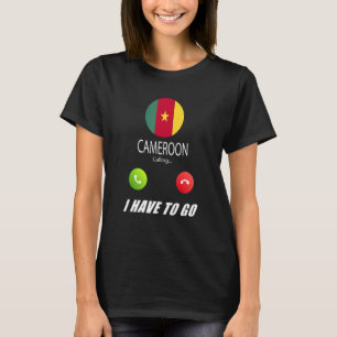 T-shirt Drapeau Cameroun Souvenir Cameroun Appelle Est App