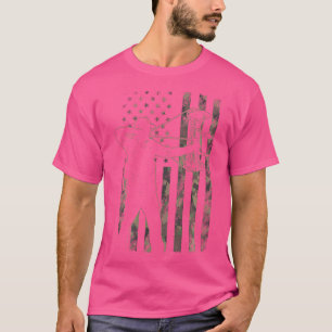 T-shirt Drapeau Camo Américain (Conception Sur Le Dos)
