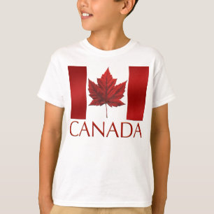 T-shirt Drapeau Canada Chemise Souvenir pour enfan