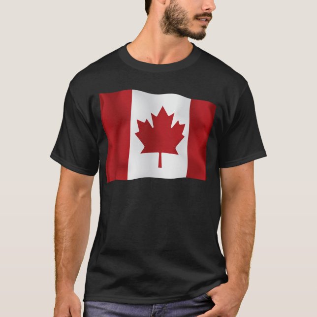 T-shirt Drapeau canadien (Devant)