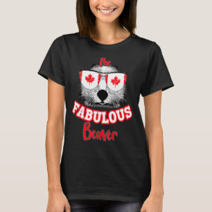 T-shirt Drapeau canadien 1er juillet Le Fabulous Beaver Ca