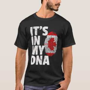 T-shirt Drapeau canadien C'est DANS MON ADN Cadeau de Noël