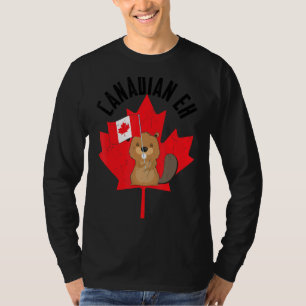 T-shirt Drapeau canadien Eh Beaver Maple Leaf Heureux Da C