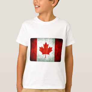 T-shirt Drapeau canadien en détresse