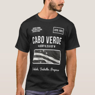 T-shirt Drapeau capverdien Cabo Verde Cap verdien