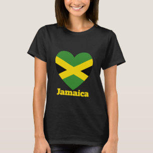 T-shirt Drapeau cardiaque jamaïcain
