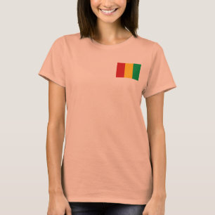 T-Shirt Drapeau + Carte de la Guinée-Conakry