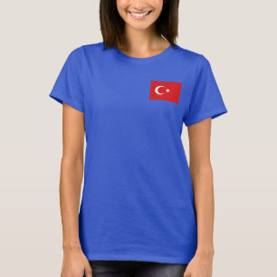 T-shirt Drapeau + Carte de la Turquie