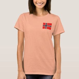 T-Shirt Drapeau + Carte de Norvège