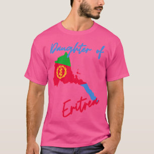 T-shirt Drapeau Carte Fille De L'Erythrée