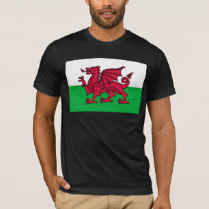 T-shirt Drapeau celtique du Dragon rouge du Pays de Galles