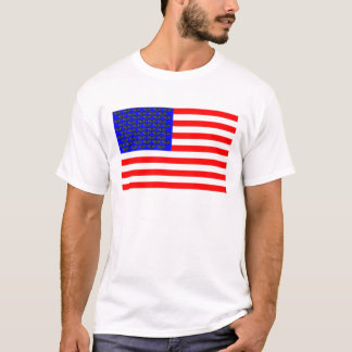 T-shirt Drapeau Chats Noirs Et Bandes