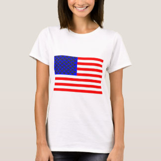T-shirt Drapeau Chats Noirs Et Bandes