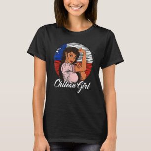 T-shirt Drapeau chilien Chili fille chilienne