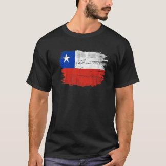 T-shirt Drapeau Chilien vintage