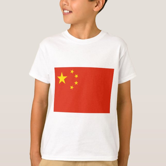 T-shirt Drapeau chinois (Chine) (Devant)