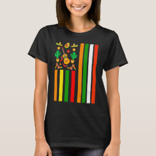 T-shirt Drapeau Cinco De Mayo Mexique Sombrero Mexique Vin