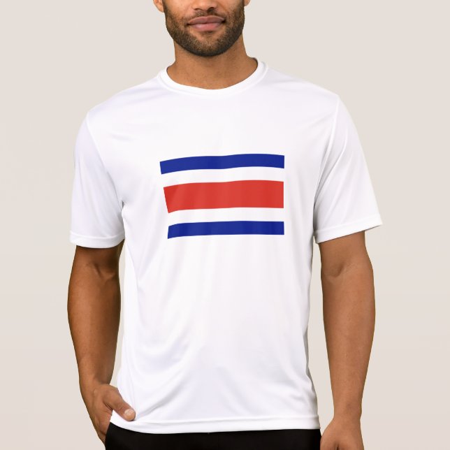 T-shirt Drapeau civil du Costa Rica (Devant)