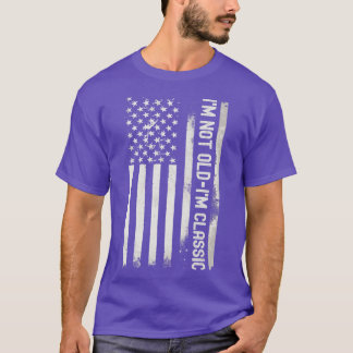 T-shirt Drapeau Classique Américain Im Pas Vieux