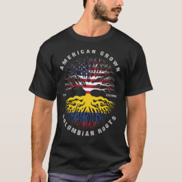 T-shirt Drapeau colombien américain à racines colombiennes