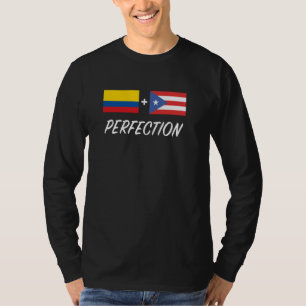 T-shirt Drapeau colombien Porto-ricain Colombie Porto Rico