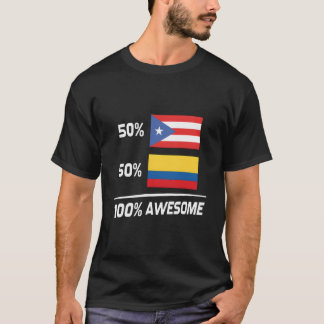 T-shirt Drapeau colombien portoricain Porto Rico Colombie