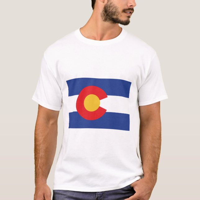 T-SHIRT DRAPEAU COLORADO (Devant)