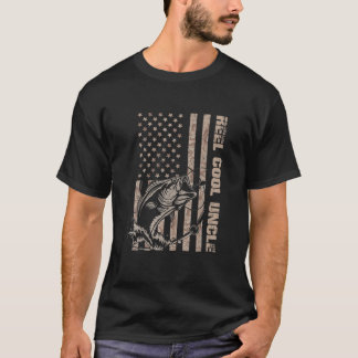 T-shirt Drapeau Cool de l'oncle Camouflage américain
