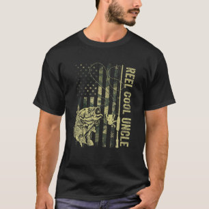 T-shirt Drapeau Cool de l'oncle Camouflage américain