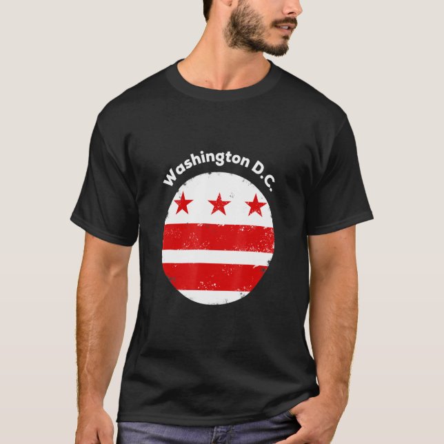 T-shirt Drapeau cool Washington Dc Design Pour Tous Les Âg (Devant)