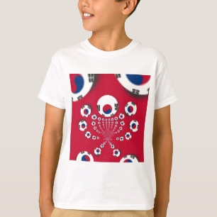T-shirt Drapeau Corée du Sud Kaleidoscope