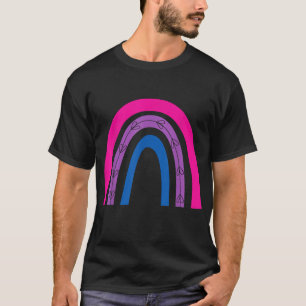 T-shirt Drapeau Couleurs Arc-en-ciel Fierté Biseuel Bi