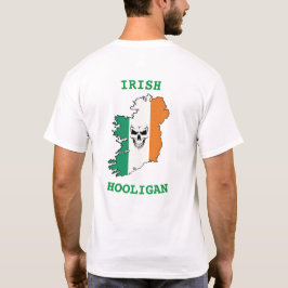 T-shirt Drapeau crâne de Hooligan irlandais