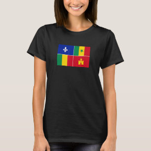 T-shirt Drapeau créole de Louisiane