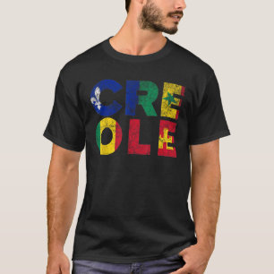 T-shirt Drapeau créole vintage Tee