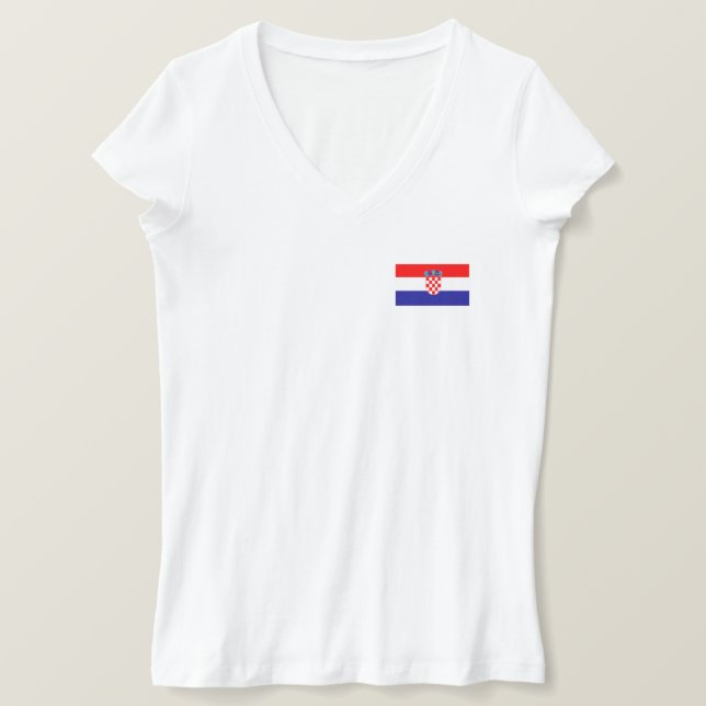 T-shirt Drapeau croate (Design devant)