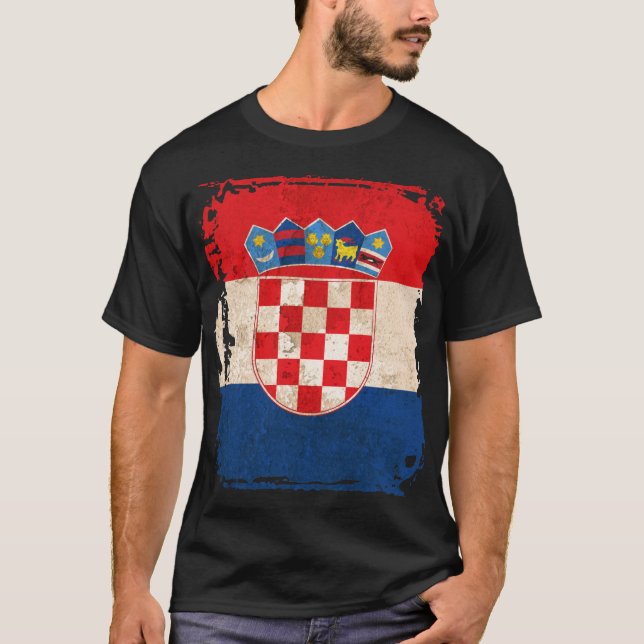 T-shirt Drapeau croate (Devant)