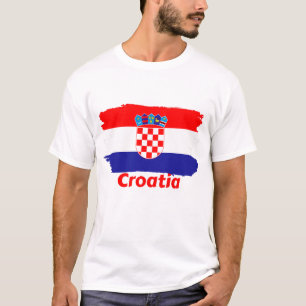 T-shirt Drapeau Croatie