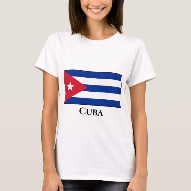 T-shirt Drapeau cubain (Devant)