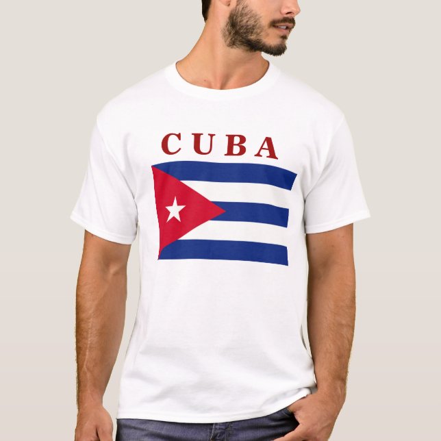 T-shirt Drapeau cubain (Devant)