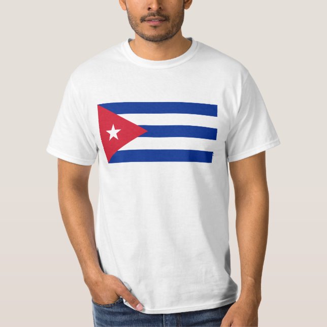 T-shirt Drapeau cubain - Bandera Cubana - drapeau du Cuba (Devant)