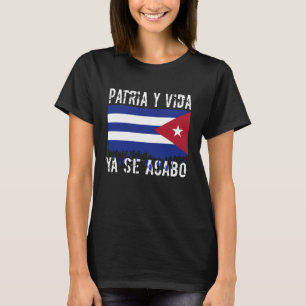 T-shirt Drapeau cubain en fusion YA SE ACABO À CUBA