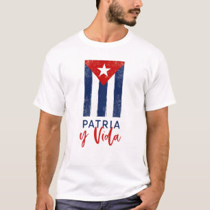 T-shirt Drapeau cubain "Patria y Vida"